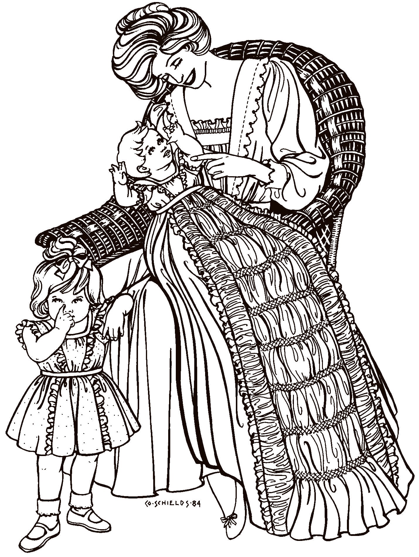 228 Victorian Christening Gown and Toddler's Dress
