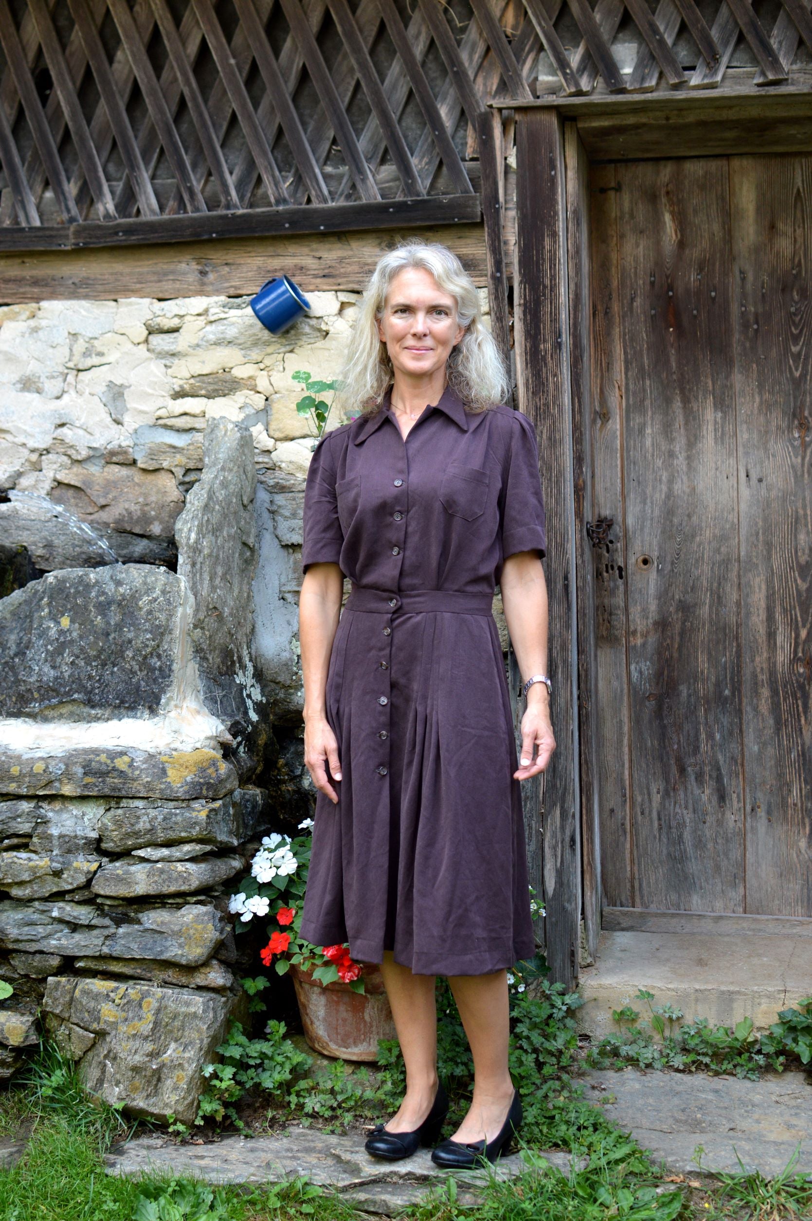 235 Sporty Forties' Dress - Folkwear