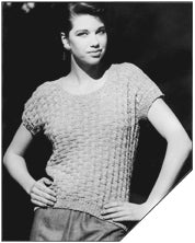 236 Sophisticated Lady Shell - PDF knitting pattern