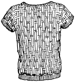 236 Sophisticated Lady Shell - PDF knitting pattern