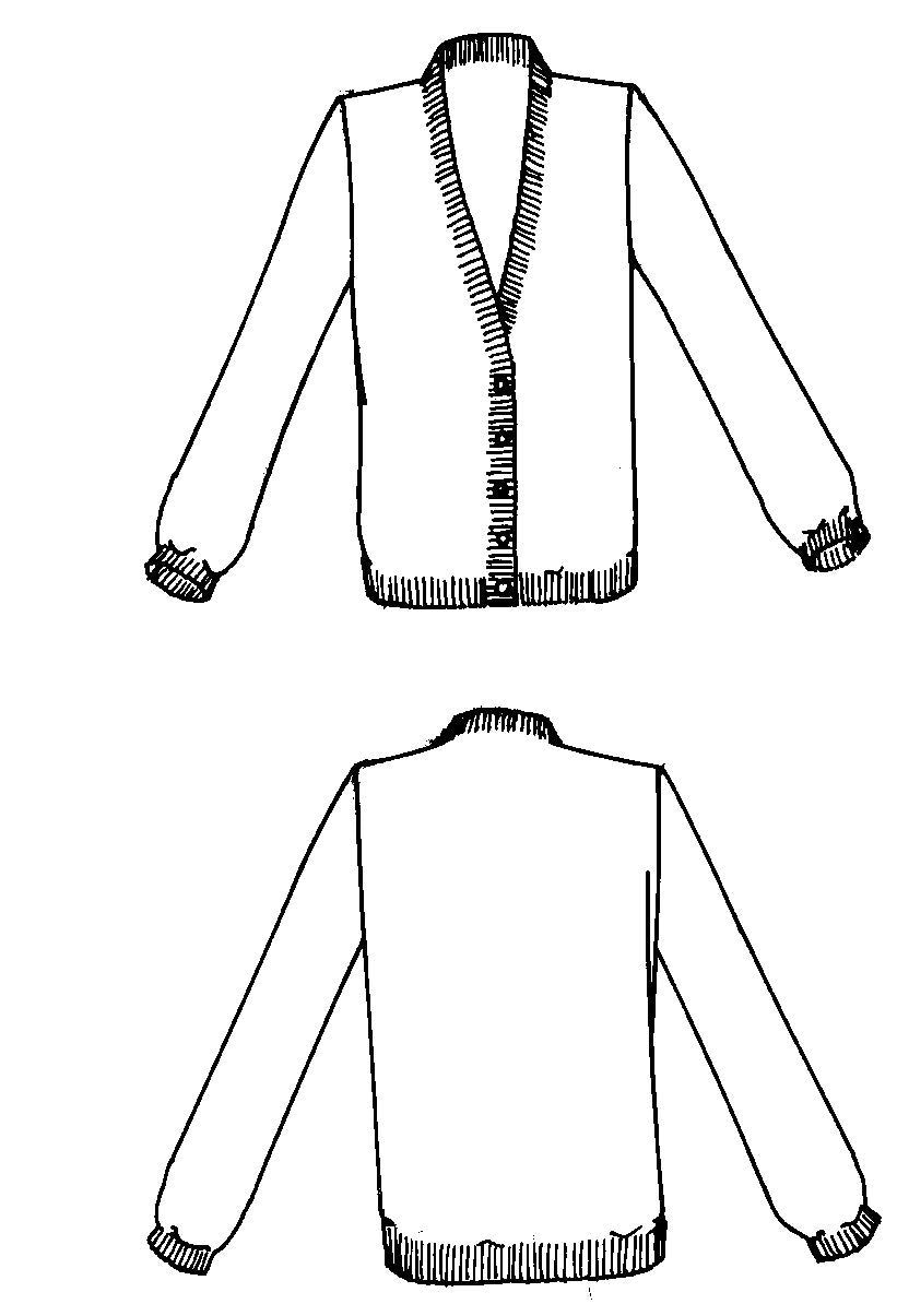 237 Tango Cardigan - PDF knitting pattern