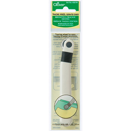 Clover Tracing Wheel - Serrated Edge