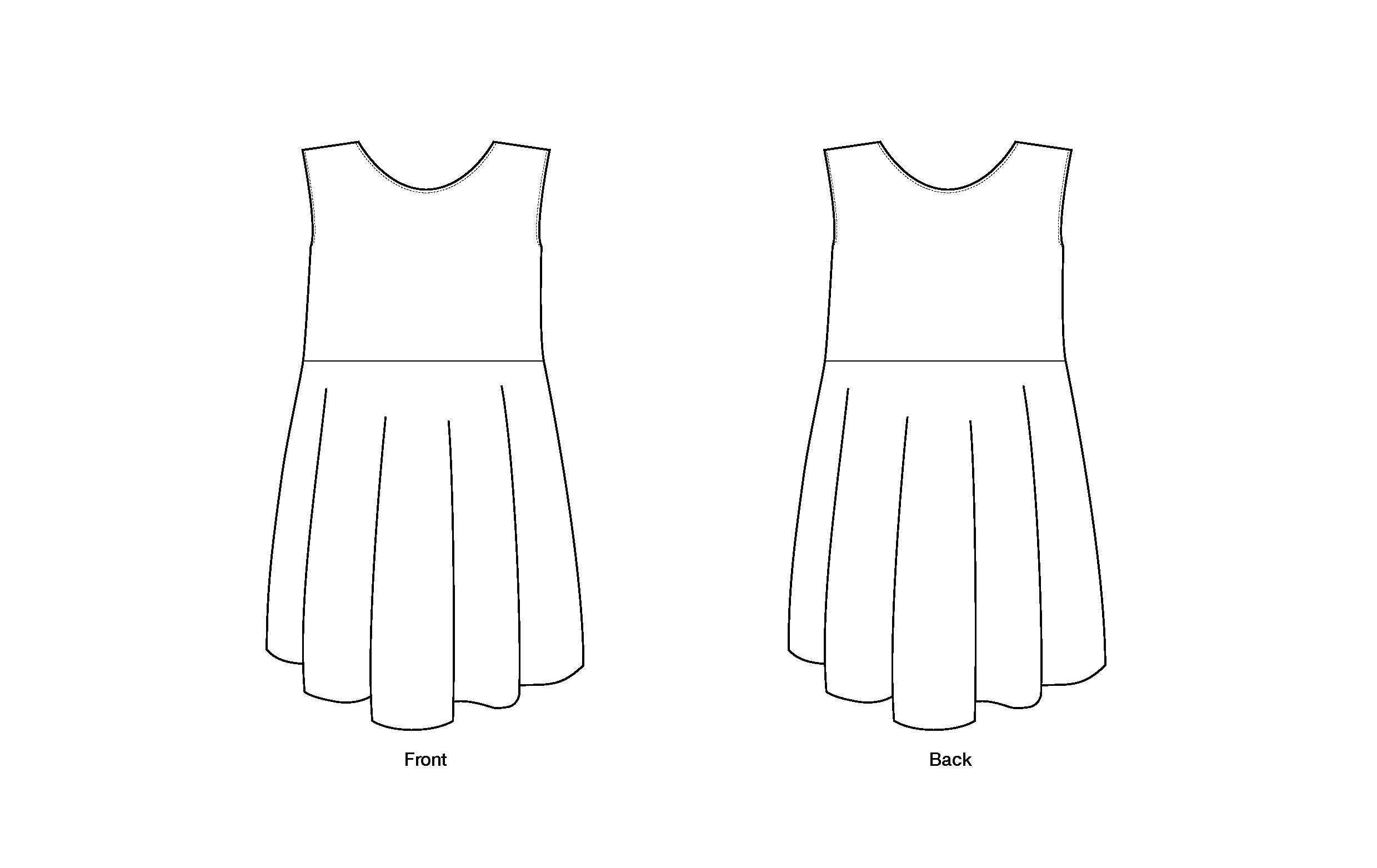1920s Flapper Dress PDF pattern Folkwear
