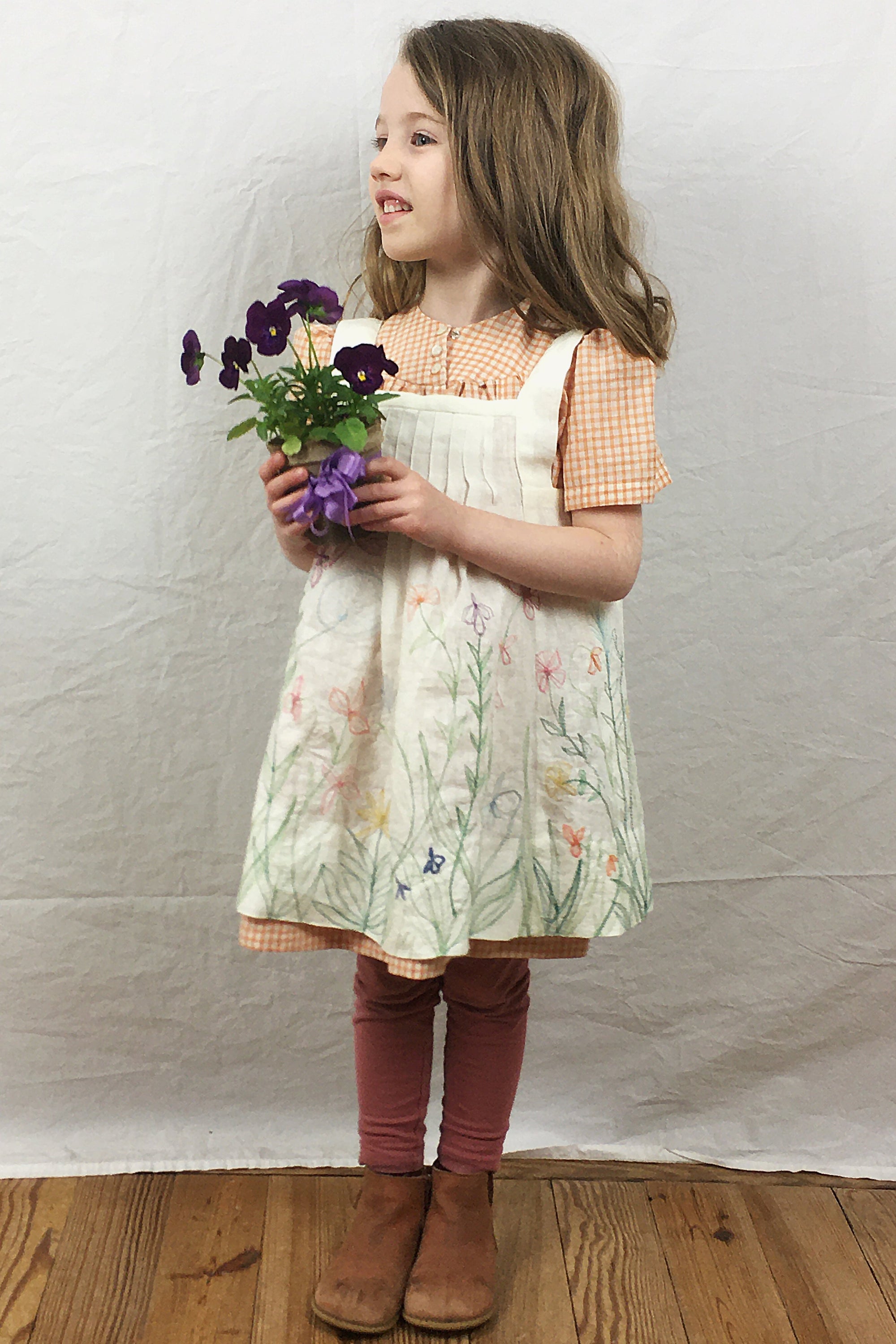 213 Child's Prairie Dress & Pinafore - PDF