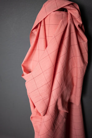 Indian Cotton - Pink Check