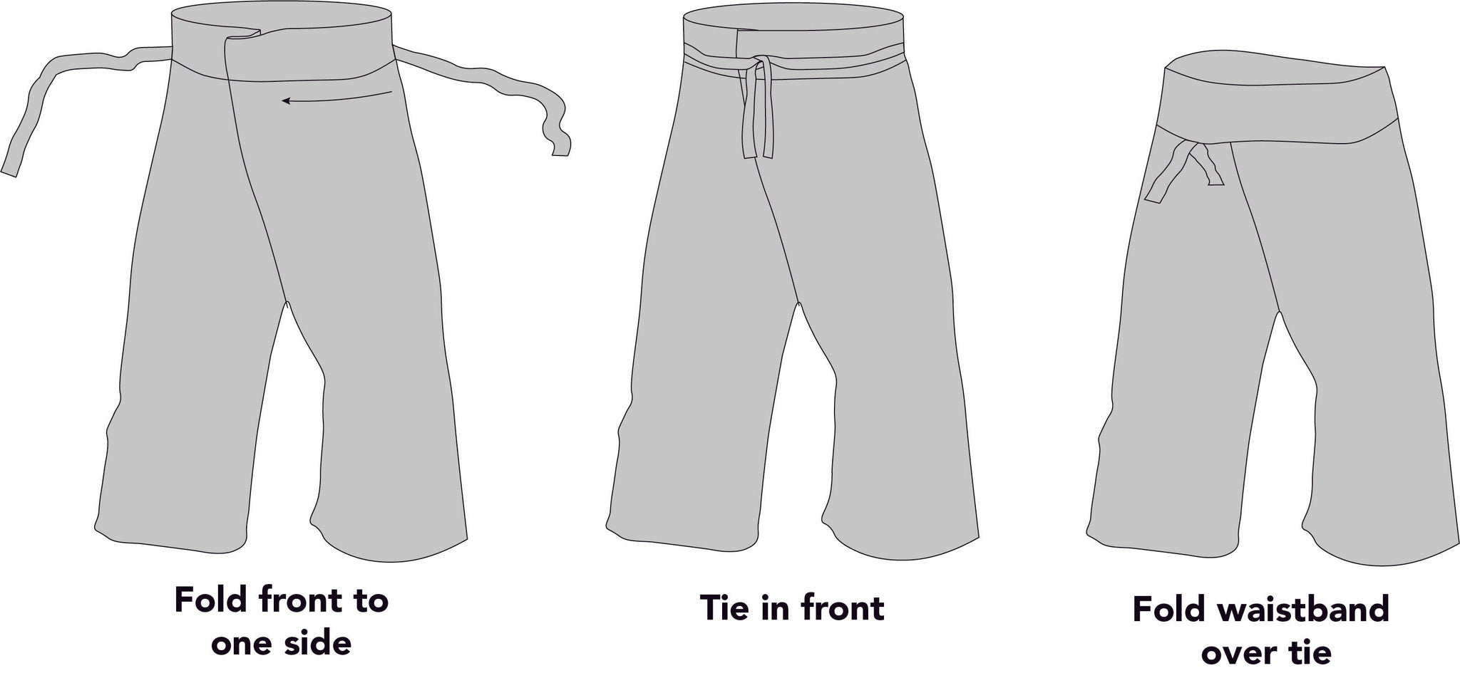 How to Tie  Thai Fisherman Wrap Pants  YouTube