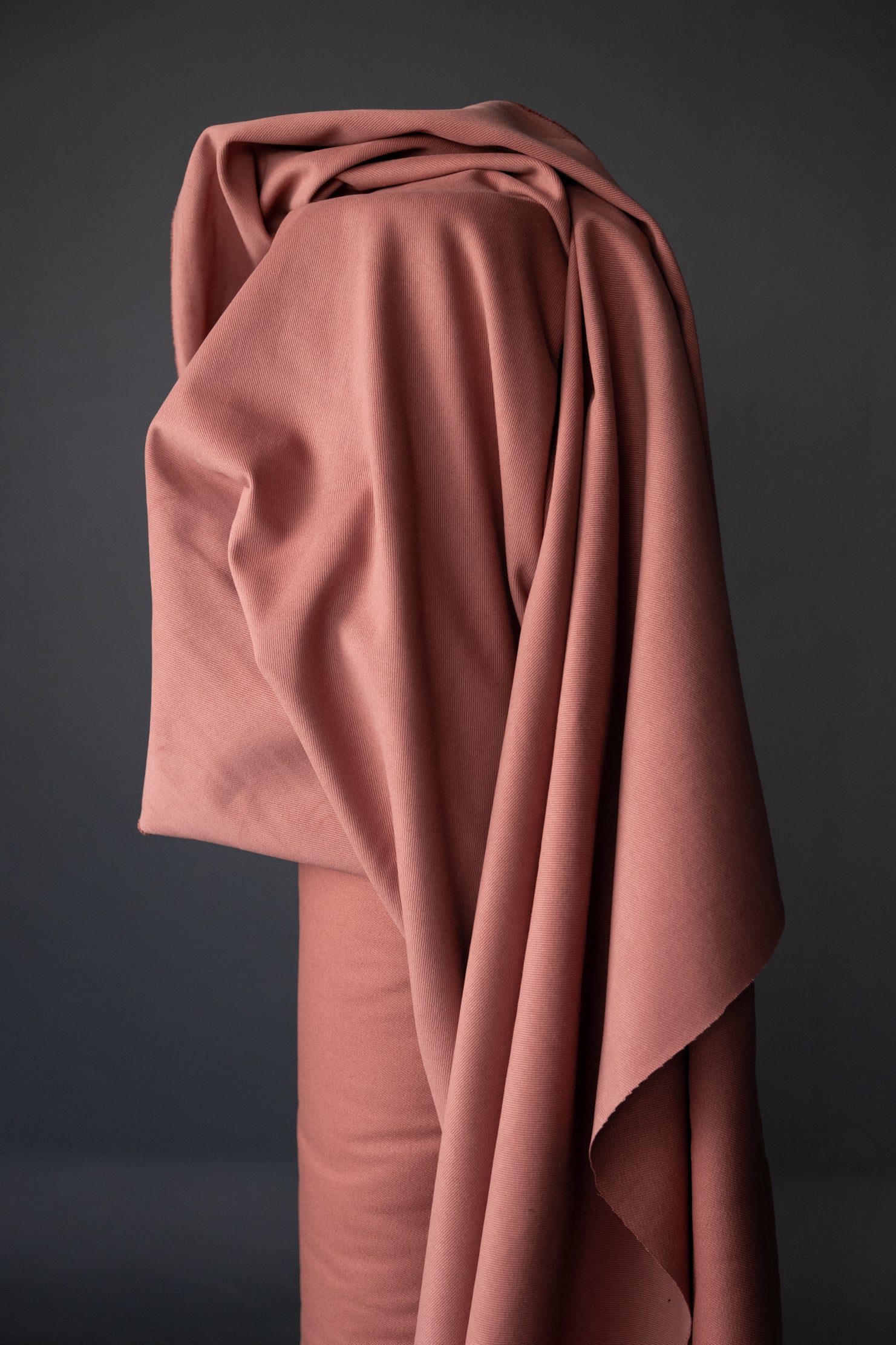 Organic Cotton Sanded Twill - Dusty Pink