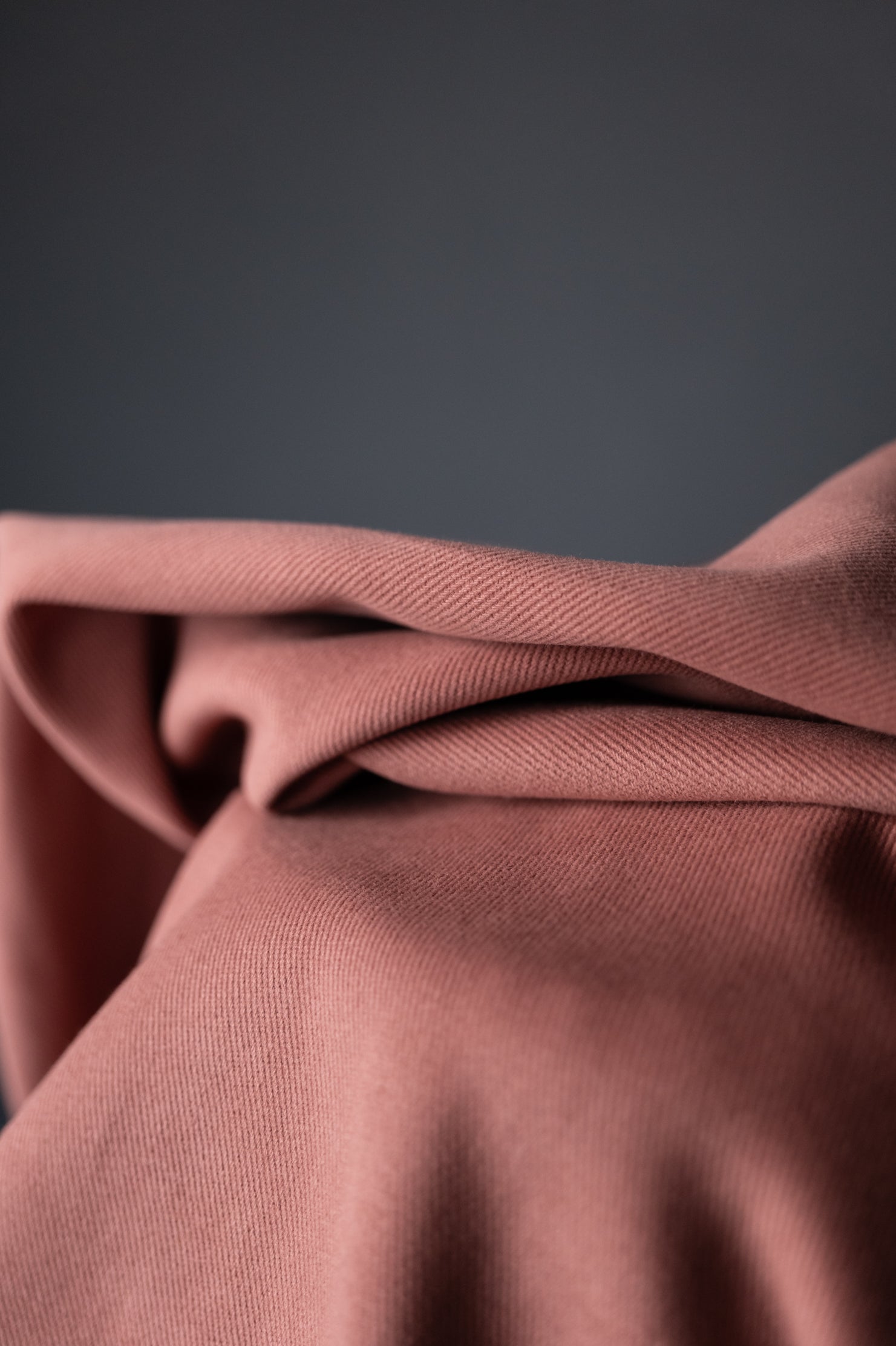 Organic Cotton Sanded Twill - Dusty Pink