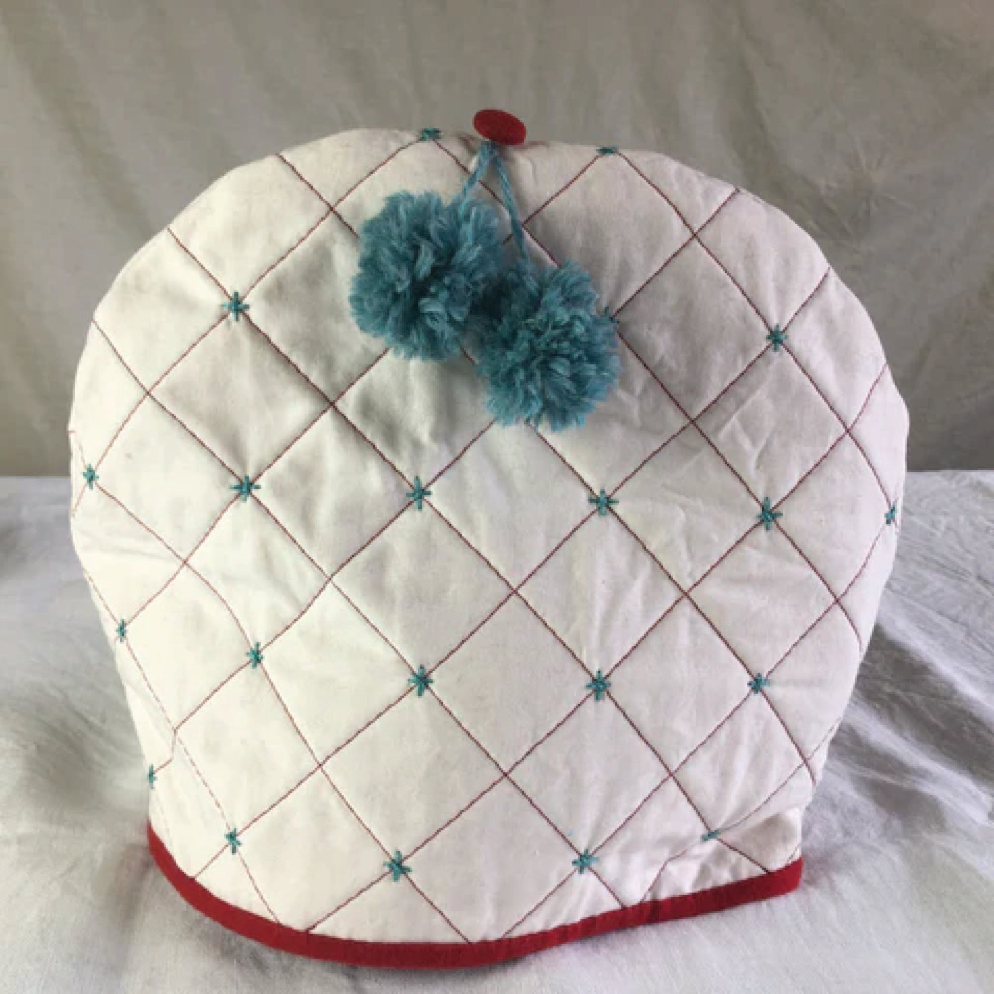 DIY Pin Cushion and Sewing Caddy in a Vintage Teapot
