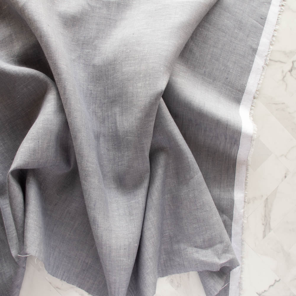 Organic Yarn-dyed Linen - Mist